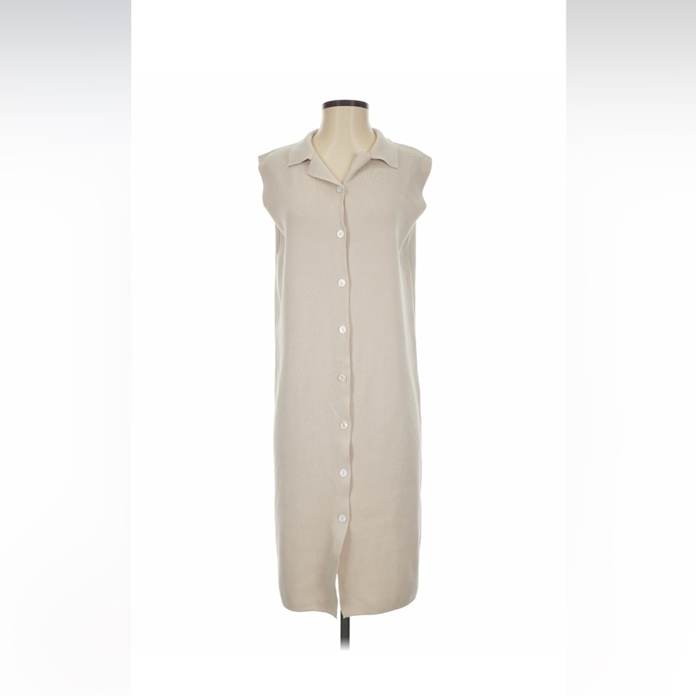 OAK + FORT Knit Dress in Light Beige